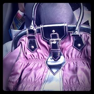 Daisy Fuentes shoulder bag and lipstick purse